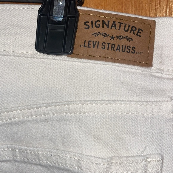 •LEVI'S•IVORY/OFF-WHITE HERITAGE HIGH RISE STRAIGHT DENIM JEANS SIZE 8/W29 - Picture 5 of 10